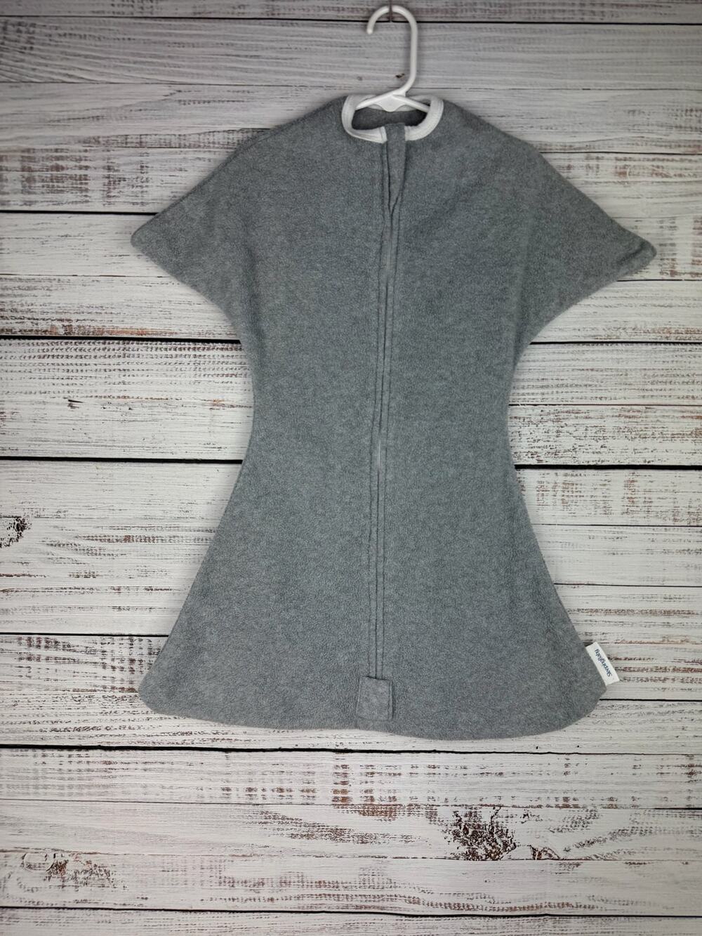 Sleeping Baby Zipadee Zip Sleep Sack Gray Neutral Microfleece Small 4-8mo Unisex